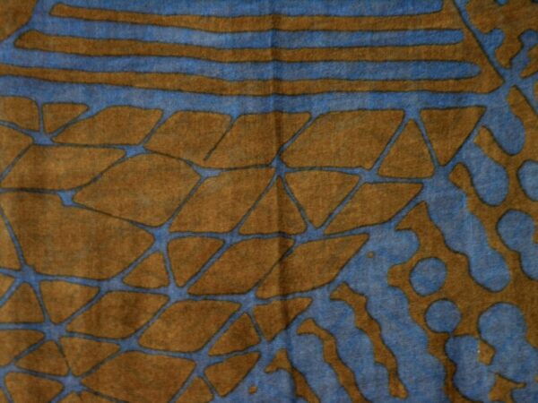 Schal abstrakt braun grau blau