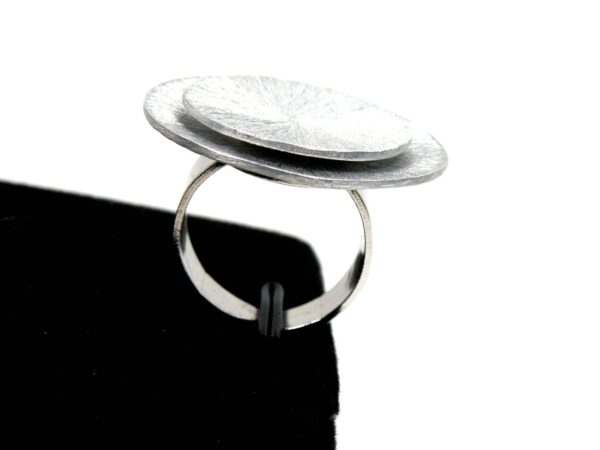 Ring scratched Aluminium rund