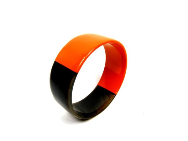 Armband Horn lakiert orange