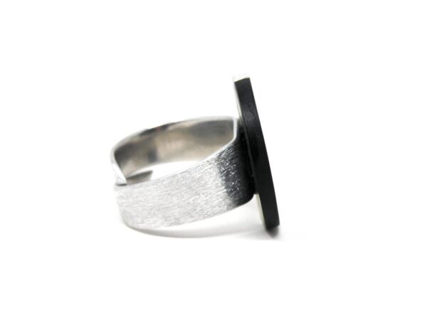 Ring Harz Aluminium schwarz weiss