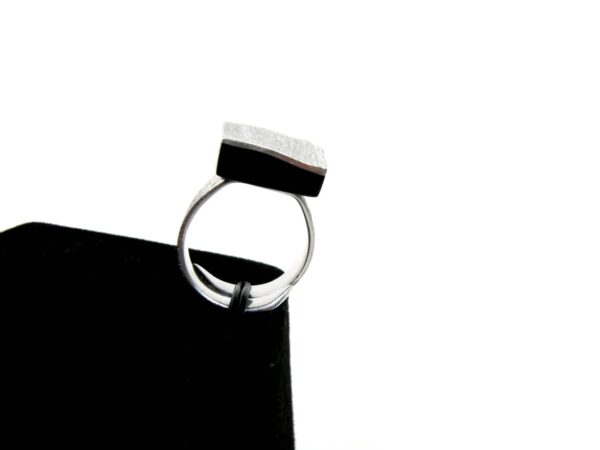 Ring Harz mit scratched Aluminium