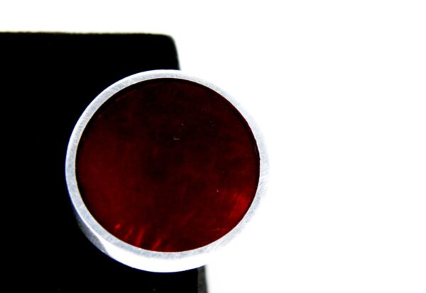 Ring Perlmutt laminiert Farbe Bordeauxrot