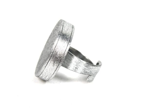 Ring rund scratched Aluminium