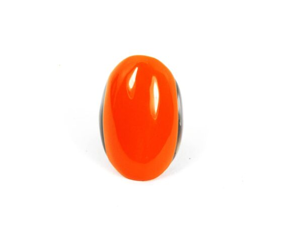 Ring Horn mit Lack orange